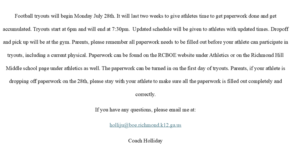 Sports Physicals 